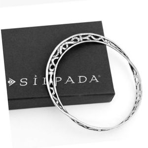 Silpada Vintage Sterling Silver Del Mar
Wavy Filigree Bangle